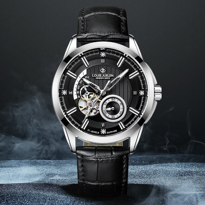 Seiko Watch Presage - Orologio Automatico da Uomo Serie Black