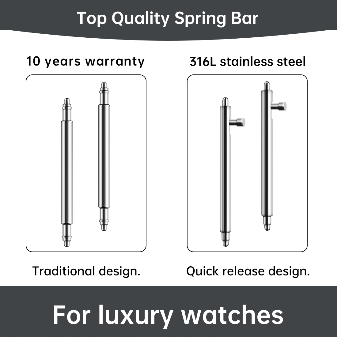 Maikes Barra a molla per orolo - Leather Strap Quick Release recensione e prezzo