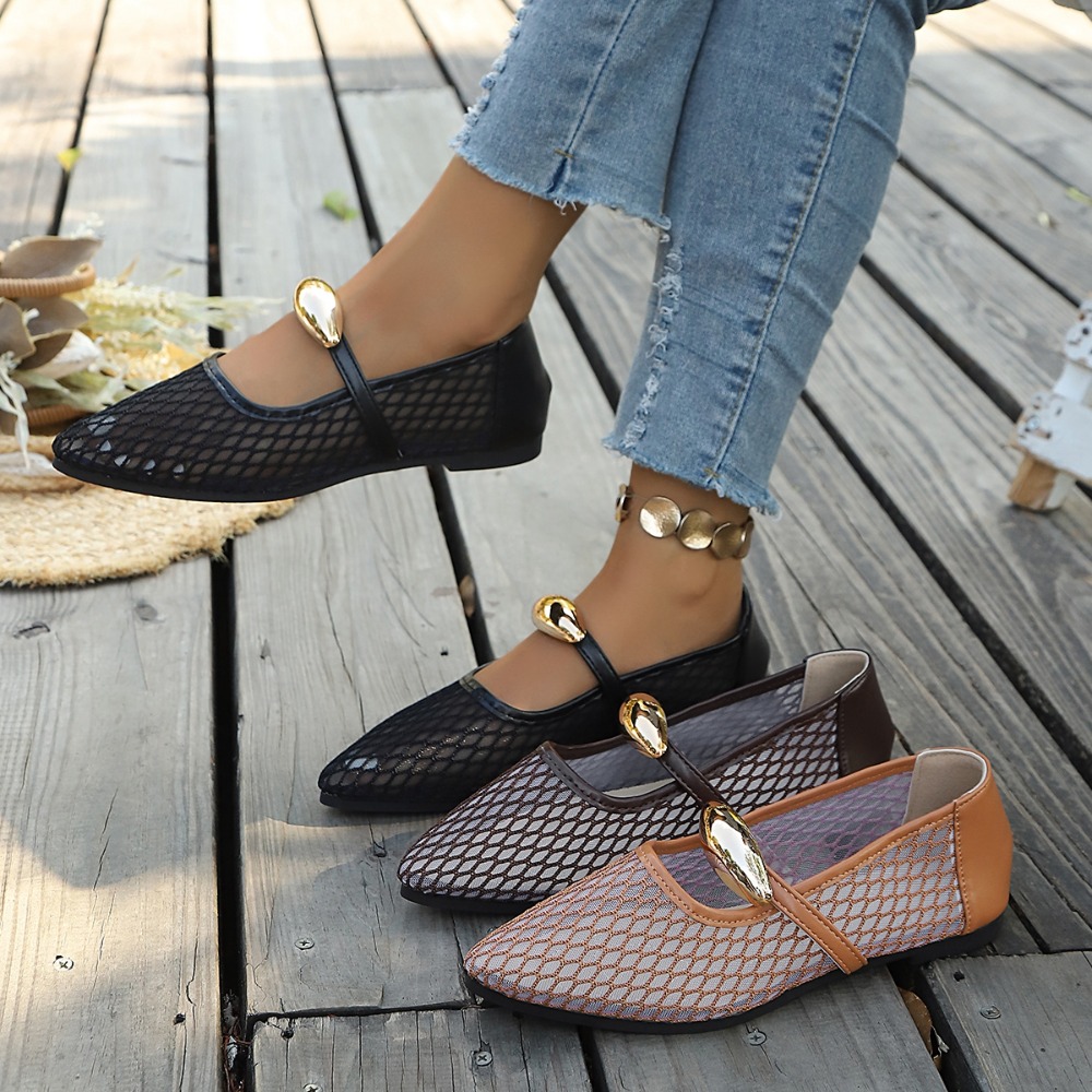 Scarpe Basse da Donna in Rete  - Mesh Strap Metal recensione e prezzo