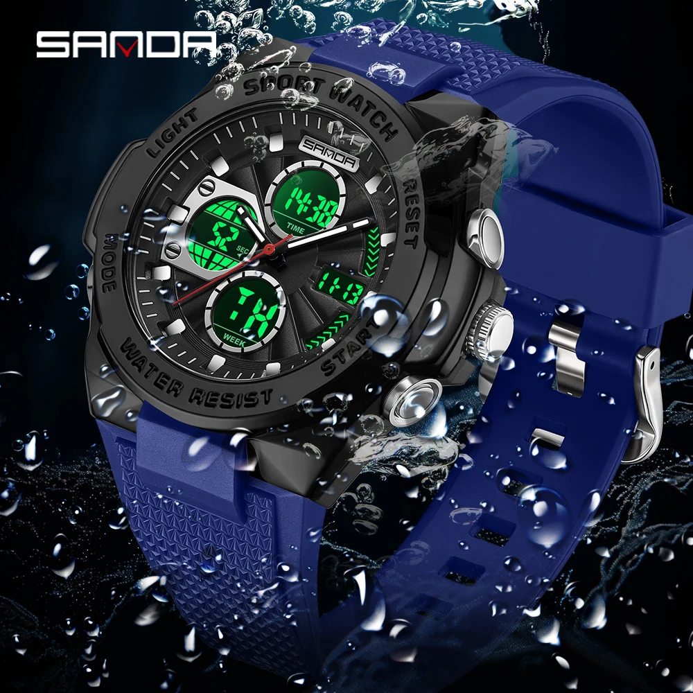 Sanda 3378, orologio da polso  - Rubber Strap Diver recensione e prezzo