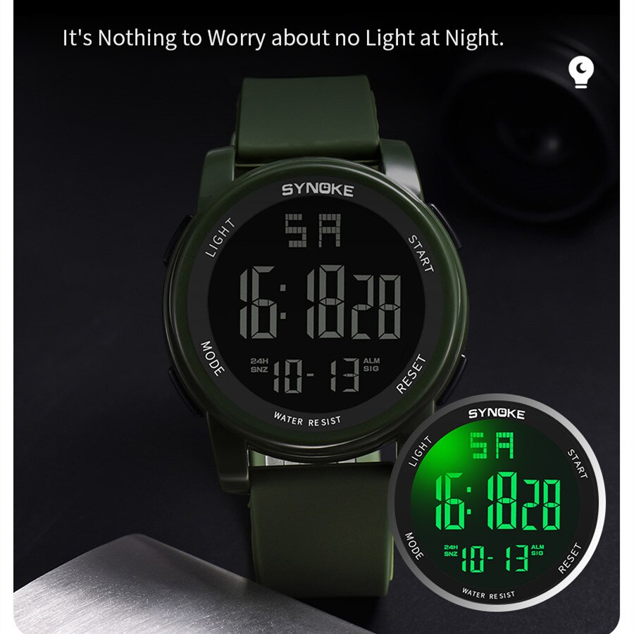 SYNOKE Uomo Sport all'aria ape - Canvas Strap Watch recensione e prezzo