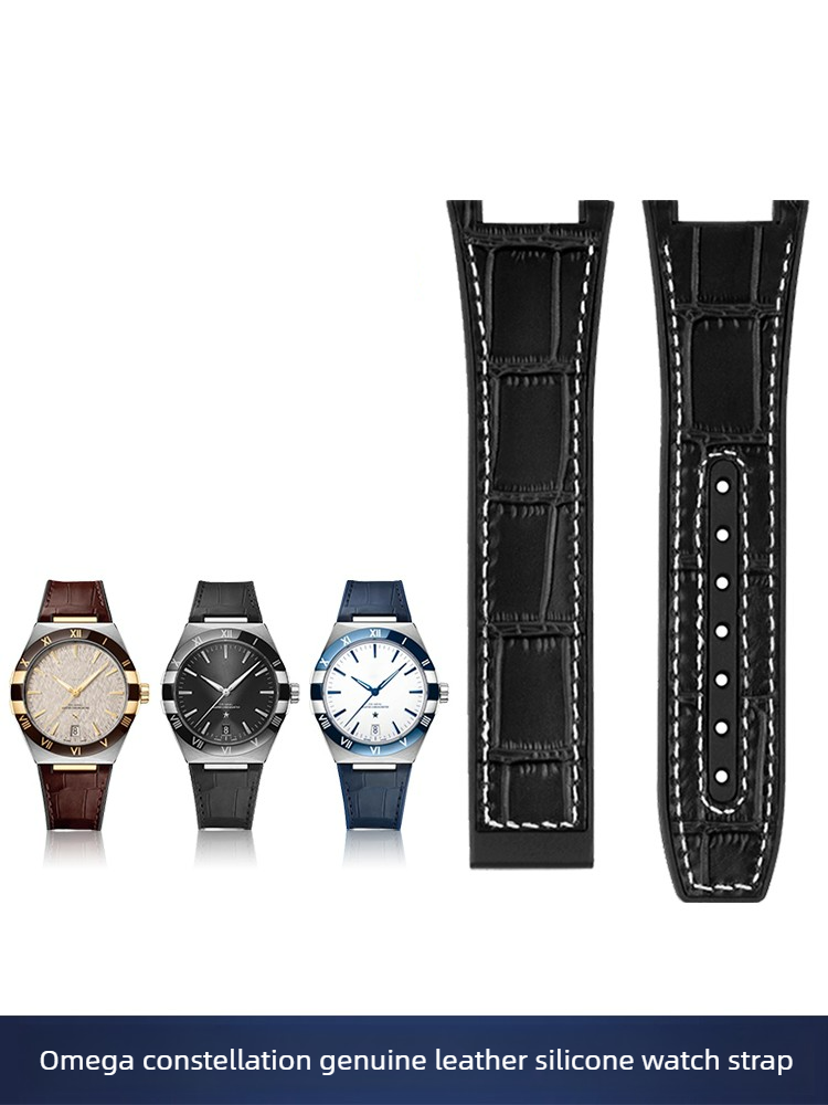 Cinturino in pelle e silicone  - Omega Watch Constellation recensione e prezzo