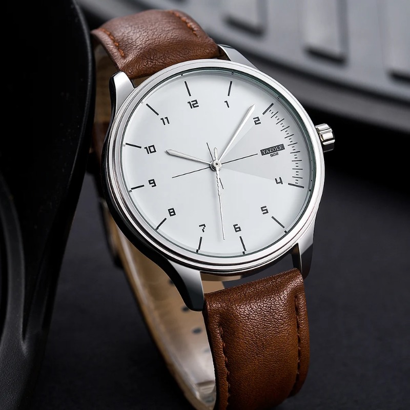 Orologio da uomo YAZOLE, orolo - Leather Watch Band Men recensione e prezzo