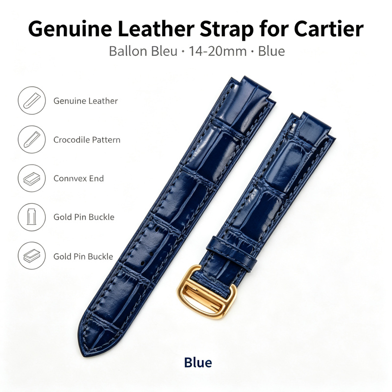 Cinturino in Vera Pelle 14-20m - Cartier Watch Ballon Bleu recensione e prezzo